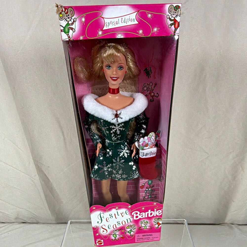 1997 Mattel Festive Season Christmas Barbie Special Edition NRFB #18909